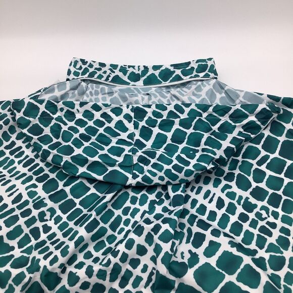 The Bubble Womens‎ Poncho Lefty Hooded Jacket Green Size Medium NWT - Picture 7 of 14